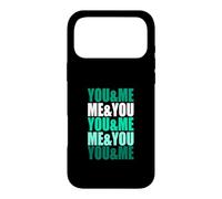 Carcasa para iPhone 17 Pro MAX Gráfico Verde Azulado Claro Aqua Color You&Me&You&Me Teal Aqua