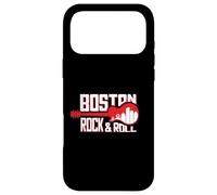 Carcasa para iPhone 17 Pro MAX Gráfico Vintage del Horizonte de Boston Dentro de una Guitarra, bajo, Fan del Rock