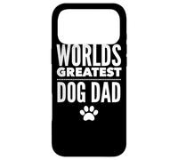 Carcasa para iPhone 17 Pro MAX Gráficos Blancos con Estampado de Patas de papá y Perro de Worlds Greatest