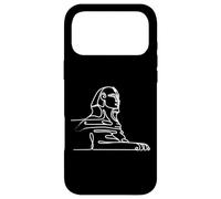 Carcasa para iPhone 17 Pro MAX Gran Esfinge de Giza Una Línea Arte Dibujo Egipto