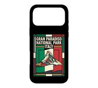 Carcasa para iPhone 17 Pro MAX Gran Paradiso National Park Italia Bandera Vintage Travel