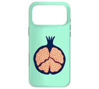 Carcasa para iPhone 17 Pro MAX Granada Retro Plump Fruta Tropical - Naranja Azul Oscuro