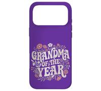 Carcasa para iPhone 17 Pro MAX Grandma of The Year Retro Floral Cute Grandmother Vintage