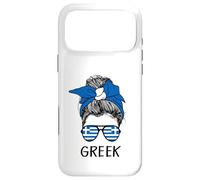 Carcasa para iPhone 17 Pro MAX Greek Girl Greek Heritage Greece Flag