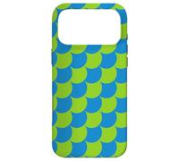 Carcasa para iPhone 17 Pro MAX Green Blue Diagonal Scales Armor Geometric Natural Pattern
