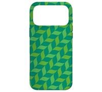 Carcasa para iPhone 17 Pro MAX Green Braided Foliage Tropics Wave Ribbon Curve Line Pattern