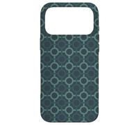 Carcasa para iPhone 17 Pro MAX Green Gradient Teal Connected Circles Geometrical Pattern