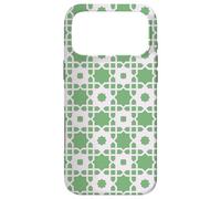 Carcasa para iPhone 17 Pro MAX Green Grey Octagon Star Scandinavian Folk Pattern