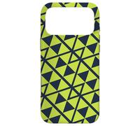 Carcasa para iPhone 17 Pro MAX Green Navy Triangle Hexagon Futuristic Urban Pattern