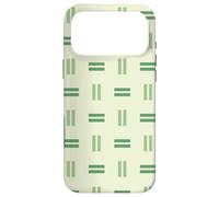 Carcasa para iPhone 17 Pro MAX Green Rectangle Vertical Lines Geometric Pattern