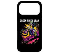 Carcasa para iPhone 17 Pro MAX Green River Utah Motocross Dirt Bike diseño de Motocicleta