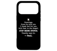 Carcasa para iPhone 17 Pro MAX Greetings Grace Be with You I Thank God for You Hold Fast