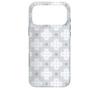 Carcasa para iPhone 17 Pro MAX Grey Crosse Circle Square Ring Modern Geometric Pattern