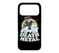 Carcasa para iPhone 17 Pro MAX Grim Reaper Riding Unicorn | Death Metal Pastel Goth