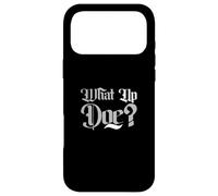 Carcasa para iPhone 17 Pro MAX Gris Color What Up Doe? Gráfico Gris