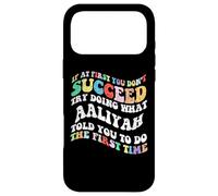 Carcasa para iPhone 17 Pro MAX Groovy si al Principio no Tienes éxito, Intenta Hacer lo Que Aaliyah