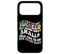 Carcasa para iPhone 17 Pro MAX Groovy si al Principio no Tienes éxito, Intenta Hacer lo Que Amalia