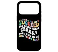 Carcasa para iPhone 17 Pro MAX Groovy si al Principio no Tienes éxito Intenta Hacer lo Que Teresa