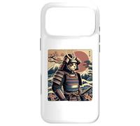 Carcasa para iPhone 17 Pro MAX Guerrero Gato Samurai en Medio del Período Edo de Flores de Cerezo