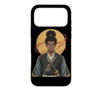 Carcasa para iPhone 17 Pro MAX Guerrero Samurai Africano Katana Negro Historia Mes Bushido