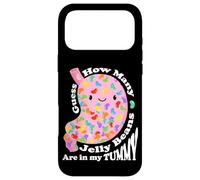Carcasa para iPhone 17 Pro MAX Guess How Many Jelly Beans Are in my Tummy Funny Kawaii