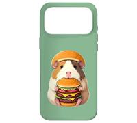 Carcasa para iPhone 17 Pro MAX Guinea Pig Hamburger Double Cheeseburger Fast Food Hat