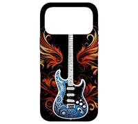 Carcasa para iPhone 17 Pro MAX Guitarra eléctrica con Llamas Metal Band Rock Design