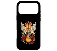 Carcasa para iPhone 17 Pro MAX Guitarra Let's Rock Wings, diseño de Guitarra Vintage, Banda de Rock