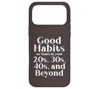 Carcasa para iPhone 17 Pro MAX Habits for 20s 30s 40s and Beyond Life Journey Funny Vintage