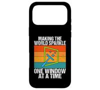 Carcasa para iPhone 17 Pro MAX Haciendo Que el Mundo Brille un Limpiador de Ventanas a la Vez