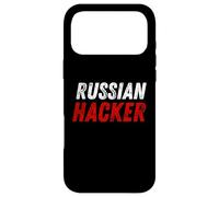 Carcasa para iPhone 17 Pro MAX Hacker Ruso Ciberseguridad Humor Code Breaker Rusia Coder