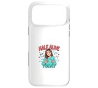 Carcasa para iPhone 17 Pro MAX Half Alive Today, Divertido diseño de Humor Cansado