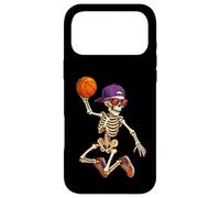 Carcasa para iPhone 17 Pro MAX Halloween Basketball Skeleton Teens Spooky Basketball Player