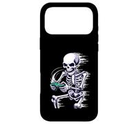 Carcasa para iPhone 17 Pro MAX Halloween Skeleton Gamer Playing Video Games
