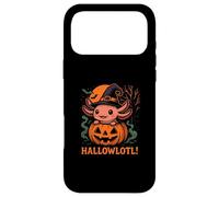Carcasa para iPhone 17 Pro MAX Hallowlotl Cute Axolotl Halloween Pumpkin Witch