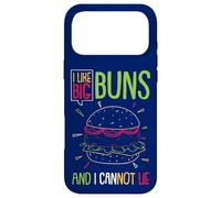 Carcasa para iPhone 17 Pro MAX Hamburguesa Me Gustan los Bollos Grandes y no me Puede gustar Funny Burger