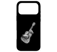 Carcasa para iPhone 17 Pro MAX Hand Drawn Guitar Sketch Design, Expressive Acoustic Music