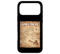 Carcasa para iPhone 17 Pro MAX Happiness Found Here Vintage Pirate Map Crab