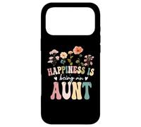 Carcasa para iPhone 17 Pro MAX Happiness is Being an Aunt Floral Design Aunt Mother's Day