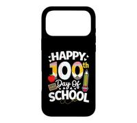 Carcasa para iPhone 17 Pro MAX Happy 100th Day of School Teachers Boys Kids Retro 100th Day