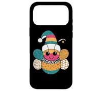 Carcasa para iPhone 17 Pro MAX Happy Bumblebee con Sombrero navideño, Alegre
