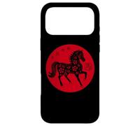 Carcasa para iPhone 17 Pro MAX Happy Chinese New Year Art 2026 Red Round Year of The Horse