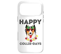 Carcasa para iPhone 17 Pro MAX Happy Collie Days Funny Puppy Collies - Suéter de Navidad para Perro