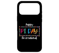 Carcasa para iPhone 17 Pro MAX Happy Pi Day Be Irrational Funny Pie Juego de Palabras matemáticas