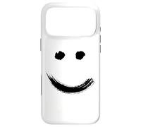 Carcasa para iPhone 17 Pro MAX Happy Pleased Face - Minimal Black Drawing