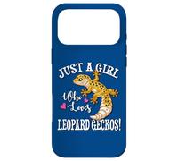 Carcasa para iPhone 17 Pro MAX Happy Reptile Just A Girl Who Loves Leopard Geckos Lover