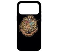 Carcasa para iPhone 17 Pro MAX Harry Potter Hogwarts Crest Knitted Patch Damaged