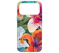 Carcasa para iPhone 17 Pro MAX Hawaiian Hibiscus Summer Floral Collage Tiger Lily Flower