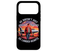 Carcasa para iPhone 17 Pro MAX He Doesn’t Just Land Planes he Lands Hearts