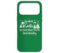 Carcasa para iPhone 17 Pro MAX He Sees What You've Been Reading Santa Christmas Book Lovers